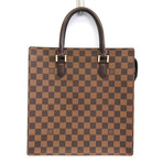 Louis Vuitton // Damier Leather + Canvas Tote Bag // Ebene // Pre-Owned