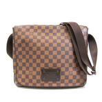 Louis Vuitton // Damier Leather + Canvas Shoulder Bag // Ebene // Pre-Owned