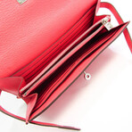 Hermes // Chevre Leather Kelly Wallet // Rose // Pre-Owned