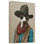 Pets Rock™ Cowboy // Graphic Art on Wrapped Canvas Wall Art