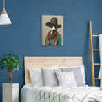 Pets Rock™ Cowboy // Graphic Art on Wrapped Canvas Wall Art
