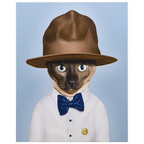 Pets Rock™ Purrell // Graphic Art on Wrapped Canvas Wall Art