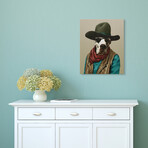 Pets Rock™ Cowboy // Graphic Art on Wrapped Canvas Wall Art
