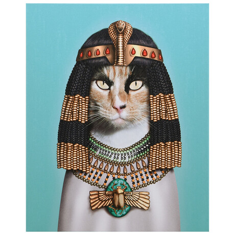 Pets Rock™ Cleopatra // Graphic Art on Wrapped Canvas Wall Art
