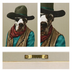Pets Rock™ Cowboy // Graphic Art on Wrapped Canvas Wall Art