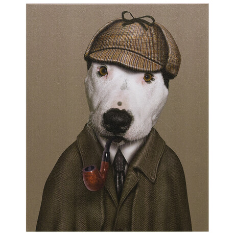 Pets Rock™ Detective // Graphic Art on Wrapped Canvas Wall Art