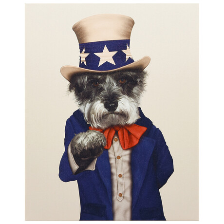Pets Rock™ Uncle Sam // Graphic Art on Wrapped Canvas Wall Art