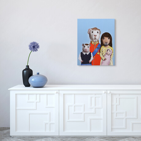 Pets Rock™ Royal Guinea Pigs // Graphic Art on Wrapped Canvas Wall Art