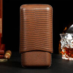 Cedar Leather Cigar Case