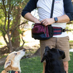 K9 Kompanion Shoulder/Hip Dog Supply Pack (Maroon)