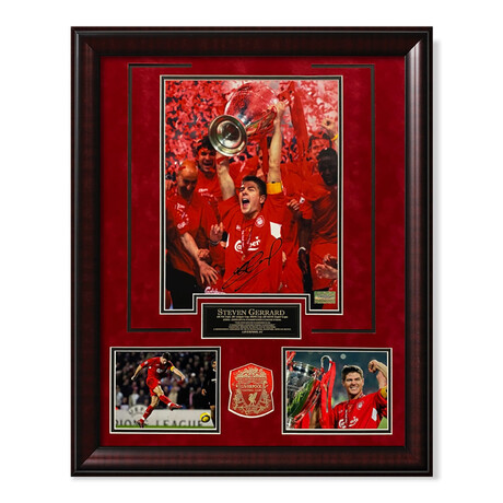 Steven Gerrard // Liverpool // Autographed Photograph + Framed