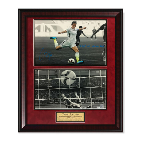 Carli Lloyd // USA // Autographed Photograph + Inscription + Framed