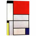 Tableau l, 1921 by Piet Mondrian (26"H x 18"W x 0.75"D)