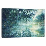 Morning on the Seine, near Giverny by Claude Monet (18"H x 26"W x 0.75"D)