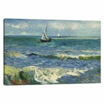 Seascape Near Les Saintes Maries de la Mer by Vincent van Gogh (18"H x 26"W x 0.75"D)