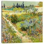 The Garden at Arles by Vincent van Gogh (18"H x 18"W x 0.75"D)