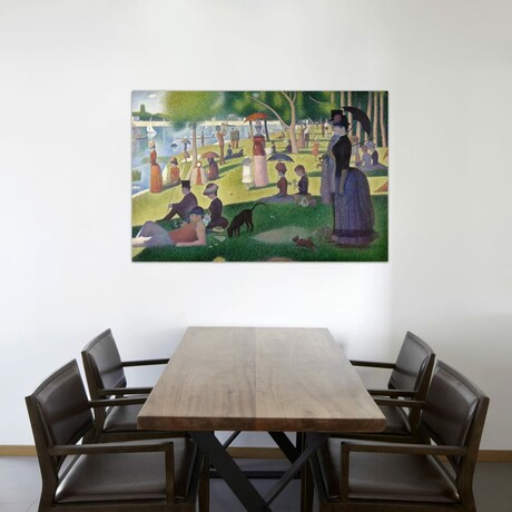 Sunday Afternoon on the Island of La Grande Jatte by Georges Seurat (18"H x 26"W x 0.75"D)