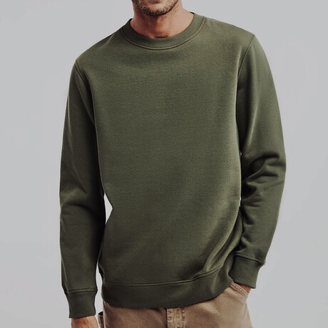 Comfort Fit Sweatshirt // Khaki (S)