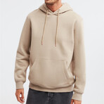 Comfort Fit Hoodie // Beige (M)