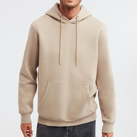 Comfort Fit Hoodie // Beige (S)