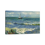 Seascape Near Les Saintes Maries de la Mer by Vincent van Gogh (18"H x 26"W x 0.75"D)