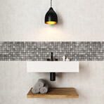 Stone Tile Frieze Stickers // Set of 6 (11.7"H x 11.7"W Area)