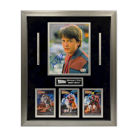 Michael J. Fox // Back To The Future // Autographed Photograph + Framed //V1