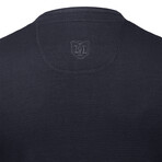 Mens Thermal Henley Long Sleeves Shirts // Navy (M)