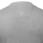 Mens Thermal Henley Long Sleeves Shirts // Brown + Grey (M)