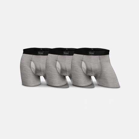 Luxe Boxer Brief // Part Time Bundle // 3 Pack // Gray (S)