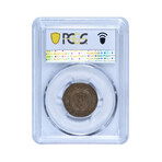 1864 Two Cent Piece // PCGS Certified AU58 // Deluxe Collector's Pouch