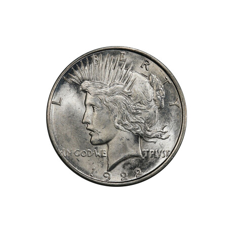 1922-D Peace Silver Dollar // PCGS Certified MS65 // Deluxe Collector's Pouch