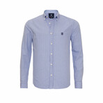 Defendente Men's Shirt // Blue + Black (Large)