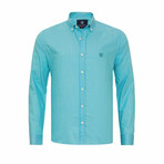 Oronzo Men's Shirt // Turquoise (Small)