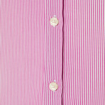 Basilisco Men's Shirt // White + Pink (3XL)