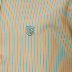 Niceto Men's Shirt // Beige + Blue (XL)