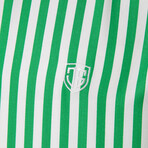 Grimaldo Men's Shirt // White + Green (3XL)
