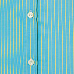 Oronzo Men's Shirt // Turquoise (Small)