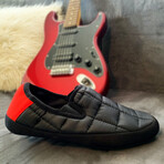 Malmoes Women's Loafer // Black + Red (Women's US 9)