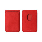 Alcantara MagSafe Cardholder // Red