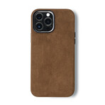 Alcantara iPhone Case // Brown (13 Pro Max)