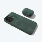 Alcantara AirPods Pro Case // Forest Green (Gen 1)