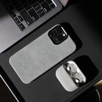 Alcantara iPhone Case // Gray (14 Plus)