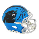 Julius Peppers // Signed Carolina Panthers FLASH Riddell Speed Mini Helmet