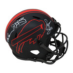 Jim Kelly, Thurman Thomas, & Andre Reed // Buffalo Bills // Triple Signed Eclipse Riddell Speed Full Size Replica Helmet