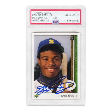 Ken Griffey Jr. // Seattle Mariners // Signed 1989 Upper Deck Rookie Baseball Card #1