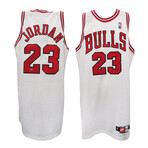 Michael Jordan // Chicago Bulls // Signed White Nike 1997-98 Authentic Basketball Jersey