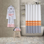 Brooks Brothers Turkish Pesthemal // Shower Curtain (Orange)