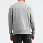 Zip Cardigan Bomber Jacket // Grey (S)