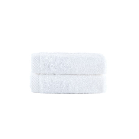 Brooks Brothers Solid Signature // Washcloths // Set of 2 (Silver)